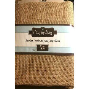 Crafty Cuts Burlap Fabric 1.5yds 1.37m 100% Jute 54in x 47in (137.2cm x 119.4cm)